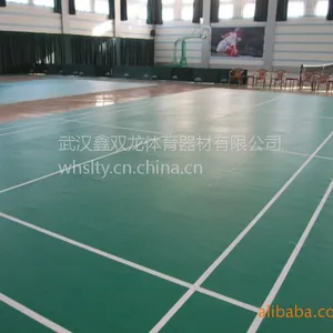 湖北羽毛球地胶湖北篮球场地胶湖北运动场地地胶厂家安装画线免费