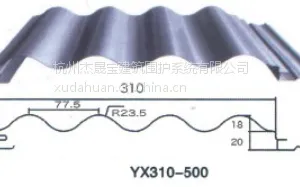 �����������ʲʸ�ǽ���YX19-101-808���0.5mm���ĳ�