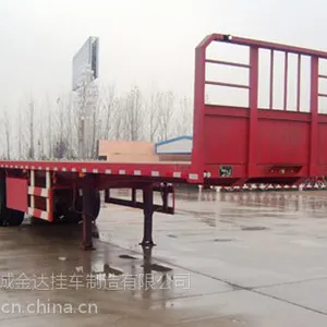 山东13米平板半挂车多少钱金达挂车 新品推荐 厂家直销