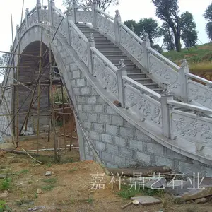 护城河石栏杆 青石仿古石栏板 拱形桥面石护栏 工艺优良