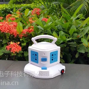 迪途创意带手提家用插座 1.8米新国标接线插座