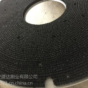 供应手机屏幕抛光刷 黑色猪鬃圆盘刷 90分纯猪鬃刷毛 抛光镜面刷