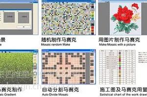 供应马赛克设计软件 马赛克背景墙软件 马赛克效果图软件 马赛克贴图 马赛克颗粒拼花软件 四维星软件