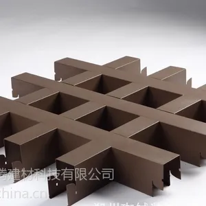 铝格栅方形格栅天花 100*100铝格栅天花 广州铝格栅天花批发