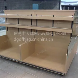 大沣货架-轻量级单面玻璃木材结合个性层架式货架(DF-286)
