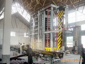 热压竹丝板或者重组竹地板热压机设备青岛国森机械