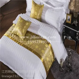 连锁酒店宾馆床尾巾|宾馆客房用品|南通酒店布草厂家直销