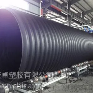 长沙天卓塑胶超大口径 HDPE钢带增强螺旋波纹管SN8级~SN16级,超高强度排水管