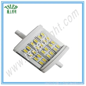 厂家批发8w led 高亮5630 r7s泛光灯光源玉米横插灯 可调光投光灯