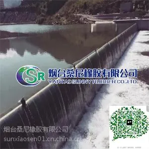 桑尼橡胶气动盾闸坝生产厂家 气动钢盾橡胶坝价格