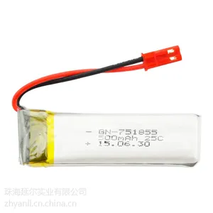 供应 伟力四轴航模V929V949V959电池,华科尔四轴航模电池3.7V 25C 500mAh
