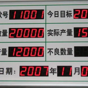 【央达定制】电子时钟看板/计时看板/大屏电子时钟显示屏/万年历电子屏