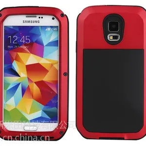 三星GALAXY S5手机壳 G900金属三防盔甲保护套 支持指纹