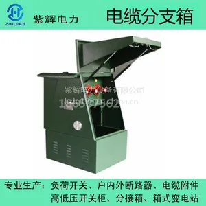 河北供应DFW不锈钢高压电缆分接箱 紫辉DFW-12一进四出高压电缆分支箱