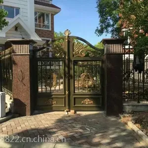 济宁铁艺大门,厂家现场定做,山东济宁阳光铸造厂厂家直销