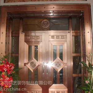 【青海铜门】|【西宁铜门、楼梯】厂家专业设计定制