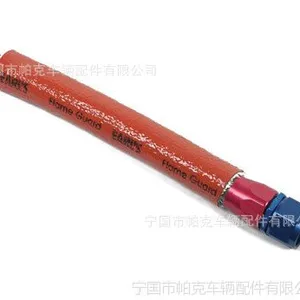 供应硅橡胶涂覆玻璃纤维耐高温隔热防护套,玻纤隔热护套,硅胶玻纤管