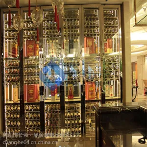 佛山不锈钢专业定制酒柜 不锈钢红酒陈列柜 多色可供选择