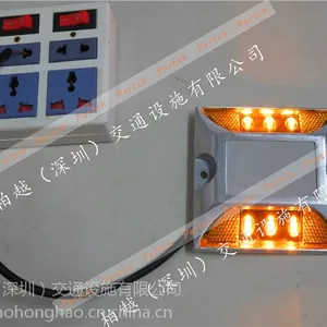 有源道钉灯 led道钉闪灯恒亮 12/24v反发光凸起铸铝路标 厂家***