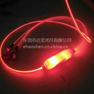 动感光纤发光耳机,PL冷光耳机,新款上市