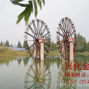 供应防腐木水车 景观水车 江南水车 防腐木景观