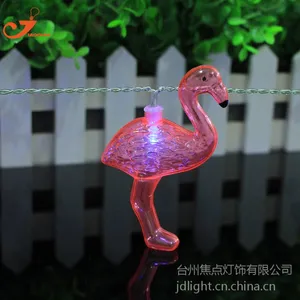粉红火烈鸟灯串 LED 韩风chic装饰灯 彩灯 火鹤节日灯