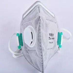 MASkin8285头戴式 呼气阀防尘活性炭 折叠防护口罩PM2.5防雾霾口罩