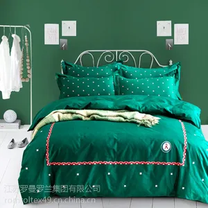 HOTHOM酒店概念家居新品简约时尚刺绣纯棉六件套 德维萨