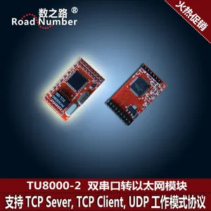 双串口转以太网模块 串口转网口 串口转RJ45 3.3V/5V双兼容