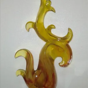 自然透明雕塑 水墨透明雕塑 酒店软装饰配饰 透明树脂雕塑 居家艺术品摆件 时尚透明雕塑