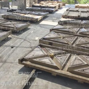 仿木栏杆护栏模具 河道仿木护栏 仿木长廊 草坪护栏