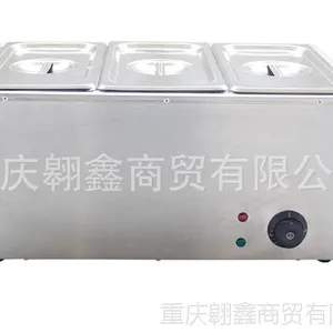 供应三盘电热汤池 电热保温桶 汤桶 煮面炉连汤池
