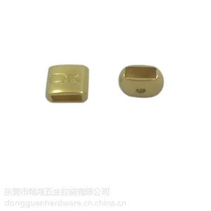 东莞五金厂金属绳扣合金卡扣包包尾夹扣可定制logo