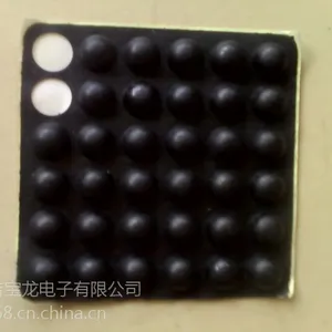 供应透明圆柱形 半球形 硅胶梯形脚垫(图)