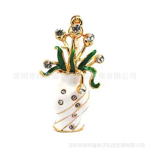 U盘厂家 批发 珠宝u盘 大花瓶u盘 *** 商务 礼品优盘 1GB-64GB