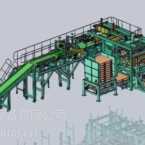 贵州省贵阳市全自动包装推垛生产线_全自动化包装生产线