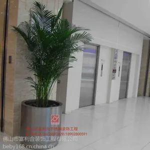 郑州异形不锈钢花箱 ***酒店装饰花盆