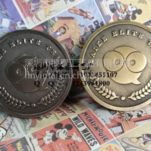 锌合金纪念章定做 企业活动纪念币生产厂家