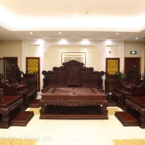 供应海南港龙红木家具专卖店 黑酸枝古典 八仙过海沙发 豪华休闲沙发 专业定制