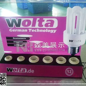 亚克力灯饰展示架 中山节能灯LED灯试灯台 灯泡试灯架