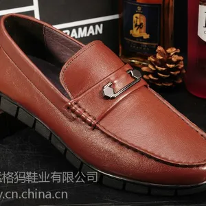 热卖春秋新款商务休闲鞋男士皮鞋 ***一脚蹬英伦透气低帮鞋套脚