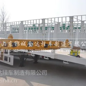 处理库存13米仓栏半挂车—山东金达挂车400-966-5811