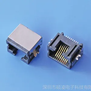 硕凌供应 车载连接器 MINI RJ45沉板式