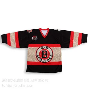 2015NHL官方***热升华冰球服定制专业冰球服生产商