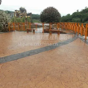 ***吉林通化辽源四平压模地坪-现浇筑混凝土压模路面3MM