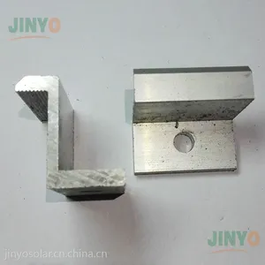 光伏板组件压块铝合金固定边压块压码40-H30适合厚度30mm带防滑齿