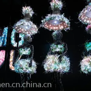 pmma光纤布,发光衣服,通体光纤材料