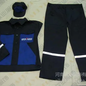 供应反光条效果长袖工作服秋冬装定做哪里订做