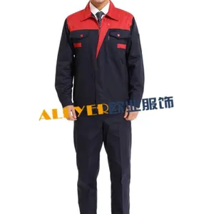 供应春秋季涤棉纱卡65/35 80/20面料工作服套装劳保工装结实耐磨