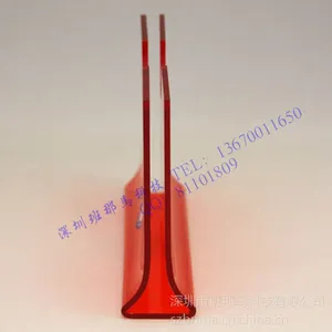 供应红色亚克力宣传资料展示底座